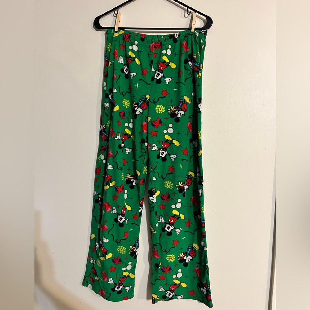 Disney Mickey Mouse Green Pajama Set!        Women’s size medium - Picture 5 of 7